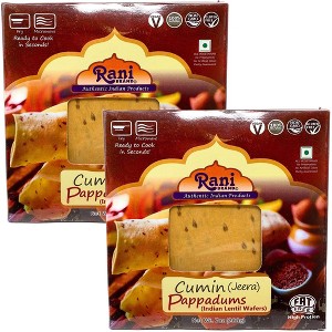 Rani Brand Authentic Indian Foods | Pappadums Jeera (Cumin) Papad - 1 of 4