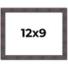 PosterPalooza | Photo Size Slim Profile Brown Frame - UV Acrylic, Foam Board Backing, Hanging Hardware - 2 of 4
