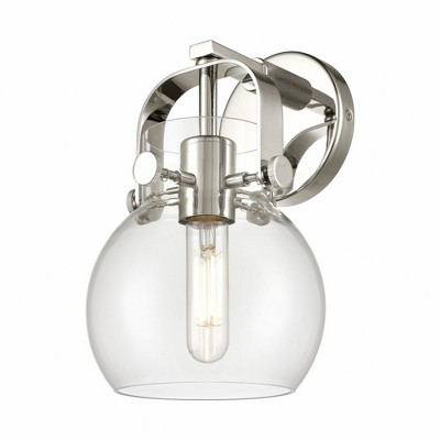 Pilaster II Sphere - 1 Light Wall Sconce In Industrial Style-9.75 Inches Tall and 6.5 Inches Wide