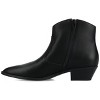 Journee Women's Taliah Medium and Wide Width Western Ankle Booties - 2 of 4