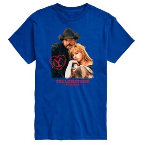 Men's - Yellowstone - Rip And Beth Montana Valentine Short Sleeve Graphic T-Shirt - 1 of 4