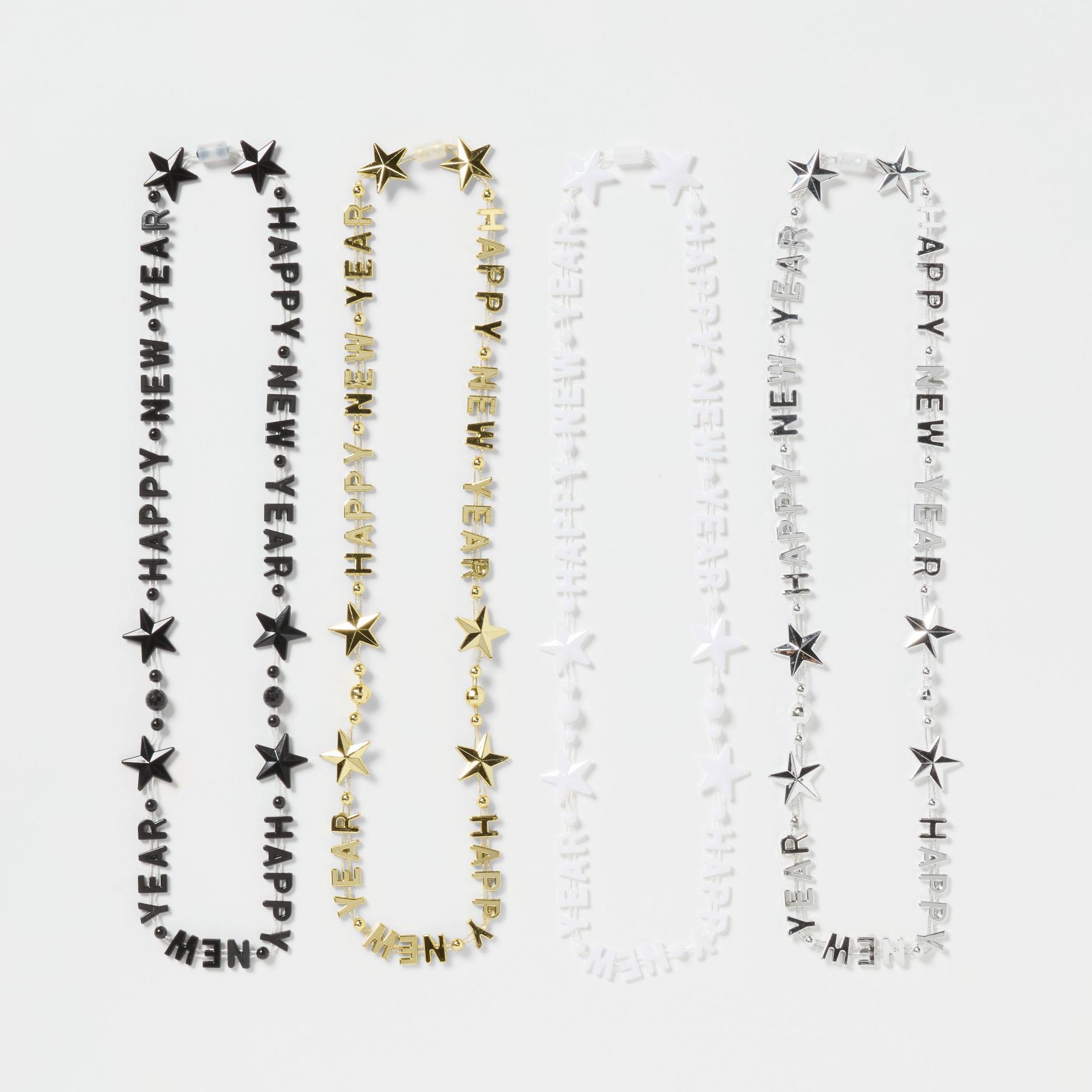 4ct New Year's Eve Colorful Beads - Spritz™