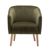 Modern Barrel Accent Chair - WOVENBYRD - 2 of 4