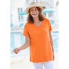Woman Within Perfect Short-Sleeve V-Neck Tee - 4 of 4