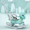 Infurnic Baby Activity Gyms, Balance Bike Ride On Toys with Push Handle, for Kids Riding Birthday Gift, Blue, 34.2"*16.5"*34.6" - 2 of 4