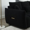 NicBex Couches for Living Room 39.7" Cloud Couch Teddy Upholstered 1 Seater Sofa Couch Modern Lounge Chair with 2 Throw Pillows for Apartment - 3 of 4