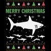 Men's Design By Humans Shark Christmas By sophialada Tank Top - image 2 of 4