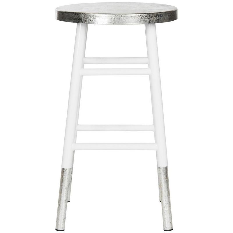 Kenzie Silver Dipped Counter Stool  - Safavieh, 4 of 8