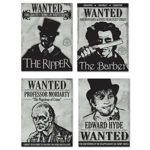 Beistle Sherlock Holmes Wanted Sign Cutouts, 15.25", (8/Pkg) Multicolored - 1 of 1