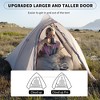 Naturehike Cloud-Up 3 Person Lightweight Backpacking Tent with Footprint - 3 Season Free Standing Dome Camping Hiking Waterproof Backpack Tents - 4 of 4