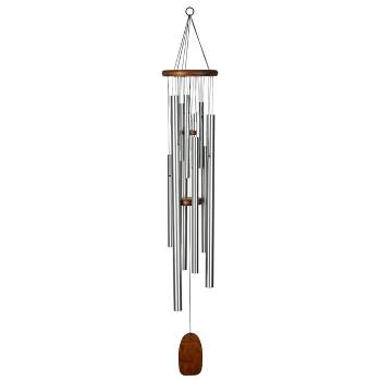 Woodstock Wind Chimes Signature Collection, Magical Mystery Chimes, 55'' Space Odyssey Silver Wind Chime MMSO