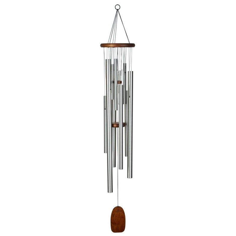 Woodstock Wind Chimes Signature Collection, Magical Mystery Chimes Silver Wind Chime, 1 of 12