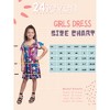 24seven Comfort Apparel Floral Girls Cold Shoulder Knee Length Dress - 4 of 4