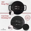 Cuisinel Cast Iron Dutch Oven - 3-Quart Deep Pot + Lid + Pan Scraper + Handle Covers - 4 of 4
