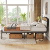 60.2-Inch Queen Size Bed Frame, Industrial Bed Frame With Headboard And Footboard - 4 of 4