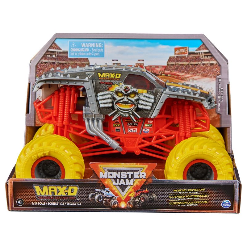 Monster Jam 1:24 Scale Collector Diecast Truck - Max-D, 1 of 10