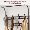 Acekool Hall Tree Shoe Bench with 8 Hooks, 2 Storage Shelves & Sturdy Steel Frame, Space-Saving Entryway Coat Rack and Shoe Organizer - 4 of 4