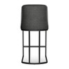 Vipbear Counter Height Bar Stools Set of 2, 25.6" H Barrel Upholestered Faux Leather Barstools with Back and Metal Frame for Kitchen Island - 3 of 4