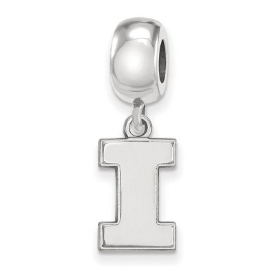 Black Bow Jewelry Sterling Silver Illinois Fighting Illini NCAA Bead Charm