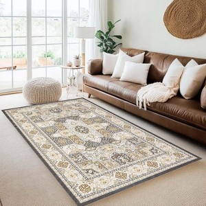 Nasitip Area Rugs,Washable Rugs Floor Carpet, Vintage Rugs for High Traffic Areas,  Non-Slip Rug for Dining Room Office Home Decor - 1 of 4