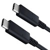 6in/ 0.5 ft USB 3.2 Gen 2x1 Type-C to Type-C Cable, 10Gbps Data Transfer, 4K Video Support, 60W PD Fast Charging, Short USB-C Cable – Black - 4 of 4