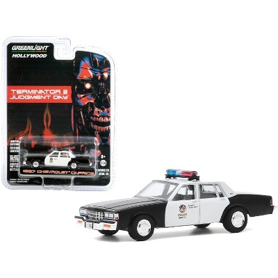 1987 Chevrolet Caprice "Metropolitan Police" "Terminator 2: Judgment Day" (1991) Movie "Hollywood Series" 1/64 Diecast Model Car by Greenlight