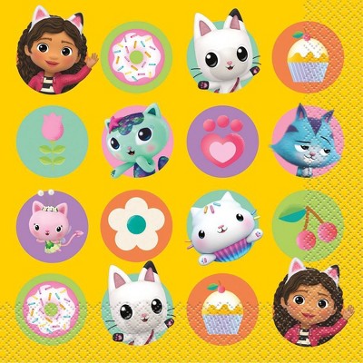 Gabby's Dollhouse 16ct Paper Party Lunch Napkins