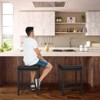 Aheaplus Upholstered Counter Stool with Metal Frame - 4 of 4