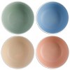 Spice by Tia Mowry 4 Piece 6 Inch Stoneware Cereal Bowl Set in Matte Assorted Colors - image 3 of 4