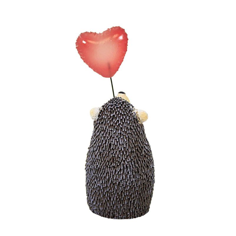 Ganz 4.25 In Hedgehog Holding Heart Red Heart Balloon Animal Figurines, 3 of 4