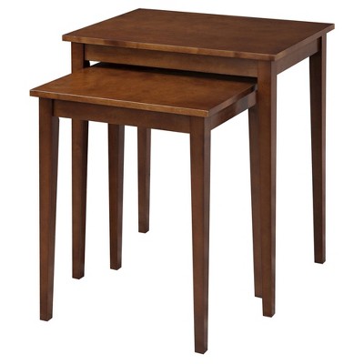 American Heritage Nesting End Tables Espresso - Breighton Home : Target