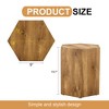 FURNIinspire Coffee Tables Modern MDF Coffee Table with Patterned Texture Design for Living Room and Interior Decoration, Brown, 15.7"*18"*19.7" - 3 of 4