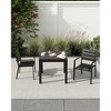 Aluminum Stackable Patio Dining Chairs Set of 2,Stacking Outdoor Dining Chairs for All Weather with Textilene Farbic for for Outdoor, Patio, Deck - 2 of 4