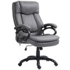 HOMCOM Vibration Massage Office Chair with Heat, Adjustable Height, High Back, Microfibre Comfy Computer Desk Chair - 4 of 4