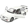1987 Ford Sierra RS500 RHD (Right Hand Drive) White with Black Stripes 1/18 Diecast Model Car by Solido - 2 of 4