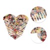 Unique Bargains Heart-shaped Hair Comb 1 Pc - 2 of 4