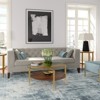 Metal Glass Top Circular  Coffee Table in Gold - Henn&Hart - 4 of 4
