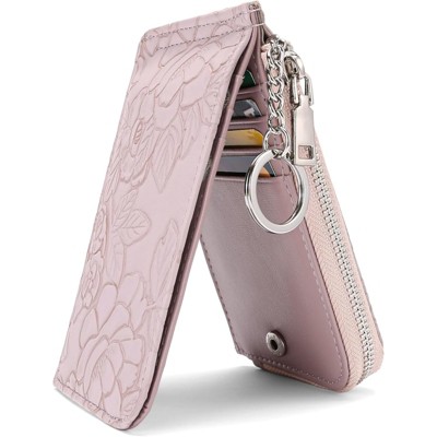 BEAFUP Wallet for Women,Slim RFID Blocking Leather Wallet - with Zipper Pocket, Compact Card Holder for Handbags, Travel, Daily Use