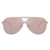 Michael Kors CYPRUS MK 1149 1014VS Womens Pilot Sunglasses Shiny Light Gold 37mm - 2 of 3