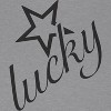 Rerun Island Women's Lucky Stars Black Short Sleeve Graphic Cotton Baby Tee - Athletic Heather 3X - 2 of 4