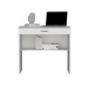 INFURNIC Desks Storage Desk with Drawer and Shelf for Organized Workspace and Stylish Design Easy to Assemble, White, 19.6"*3.15"*29" - 3 of 4