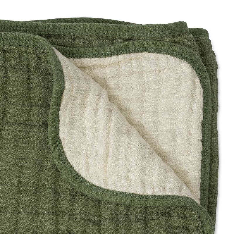 Little Unicorn Cotton Muslin Quilt Blanket, 5 of 12