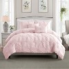 Swift Home | Floral Pintuck 3-Piece Comforter Set - 2 of 4