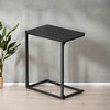 End Table Small Side Table Bed Side Table Side Table For Couch Mesitas Para Sala C Shape End Table - 3 of 4
