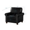 Living Room Sofa Chair, Nails Decoration PU Leather Single Seat Chair Modern Armchair for Bedroom Small Space - 2 of 4