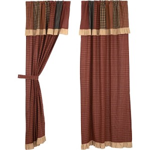 Maisie Panel with Attached Patch Valance Set of 2 84x40 - 1 of 4