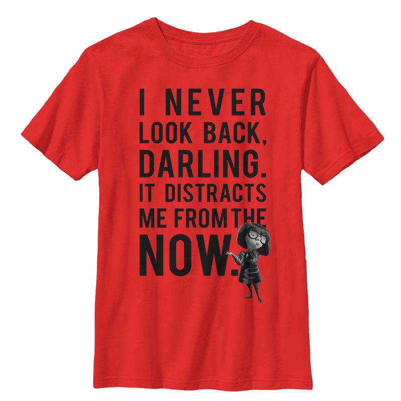 Boy's The Incredibles Edna Mode Never Look Back T-Shirt, 1 of 4