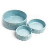 Park Life Designs 8c Manor Dog Bowl - Blue - 2 of 4