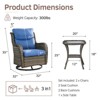 Outdoor Patio Swivel Chair Swivel Rocker Patio Chairs with 5 Inch Cushion - 2 of 4