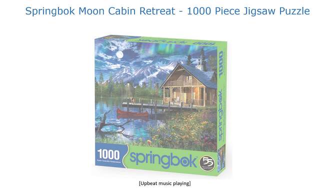 Springbok Moon Cabin Retreat Jigsaw Puzzle 1000pc, 2 of 6, play video